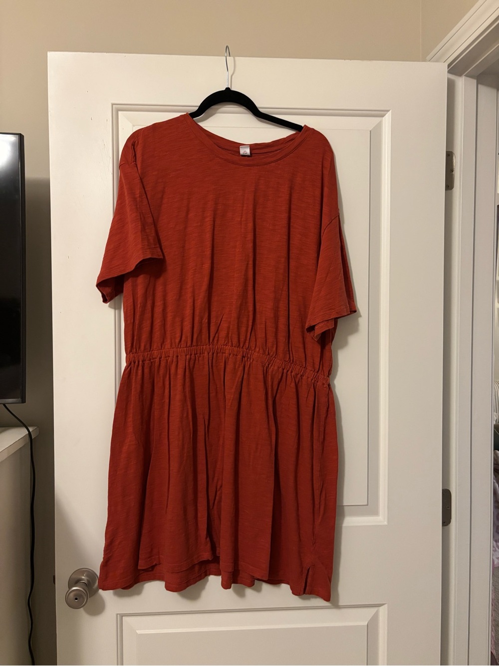 Old Navy Burnt Orange Short Sleeve T-shirt Dress